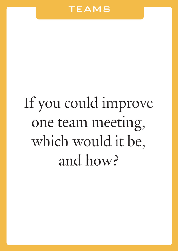 The Team Conversation Deck - Break down silos and spark authentic conversations