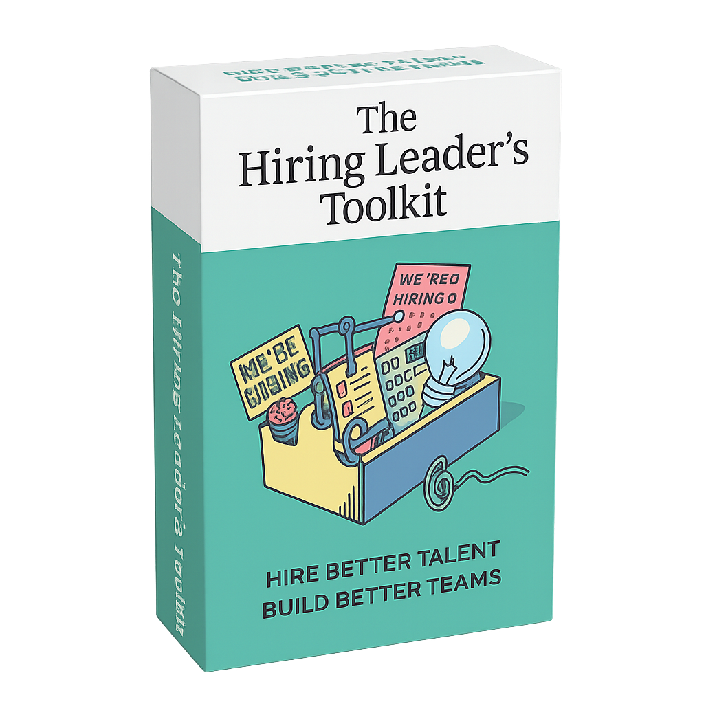Hiring Manager Pack Example The Hiring Leader's Toolkit - Step by Step Guide To Hiring Better Tale ...